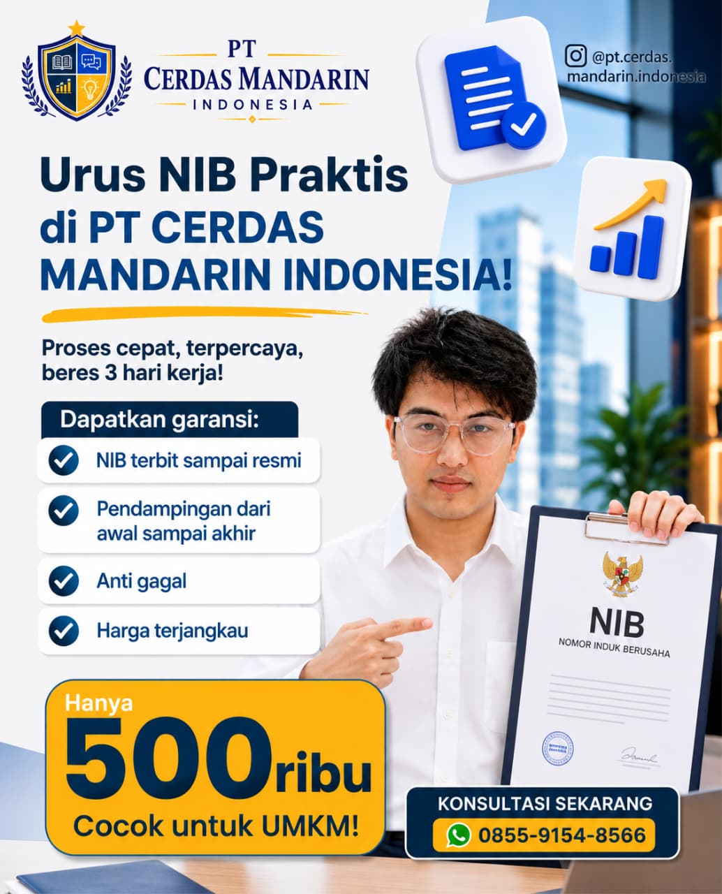 Brosur Pengurusan NIB - PT Cerdas Mandarin Indonesia