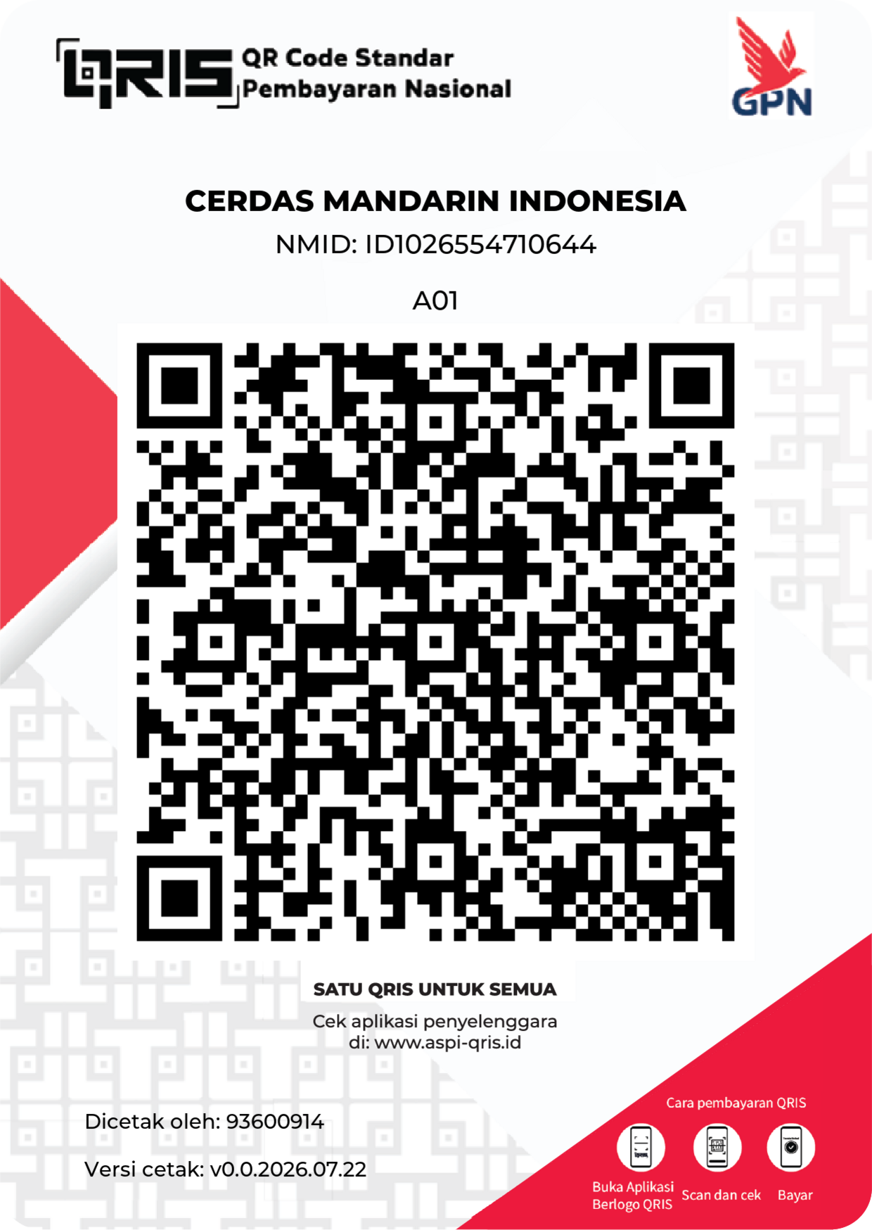 QRIS PT CERDAS MANDARIN INDONESIA