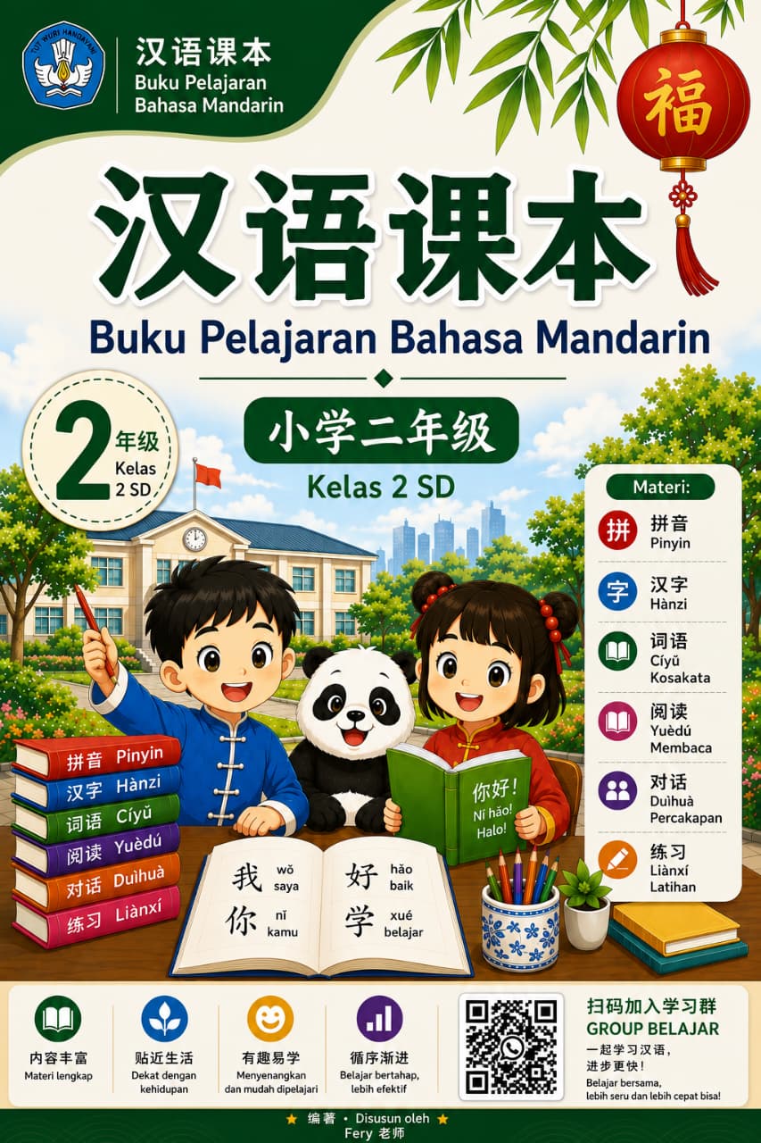 Buku Pelajaran Mandarin Kelas 2 SD