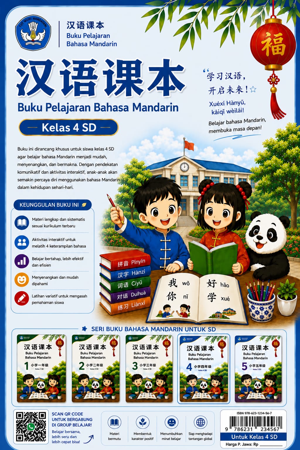 Buku Pelajaran Mandarin Kelas 4 SD