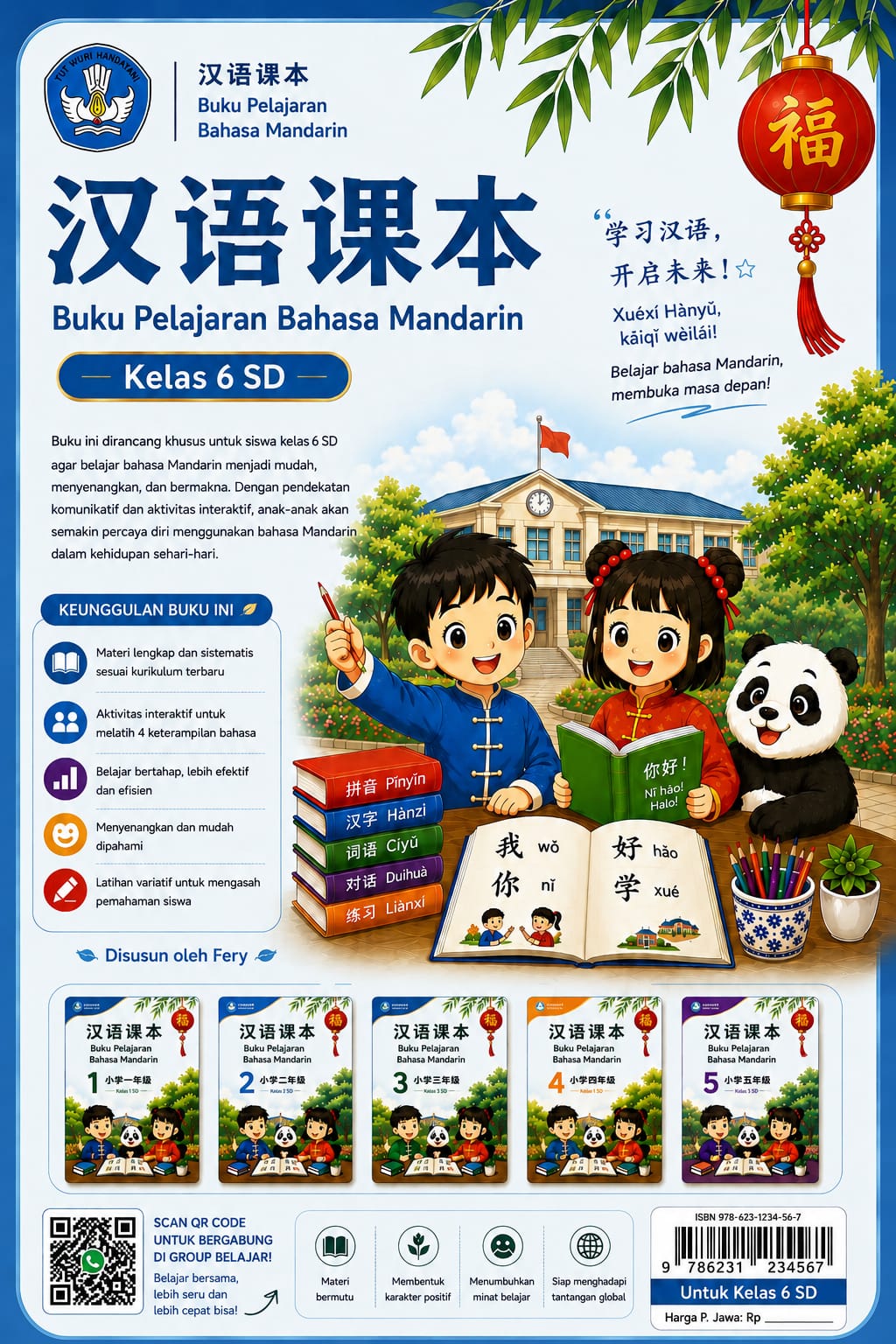 Buku Pelajaran Mandarin Kelas 6 SD